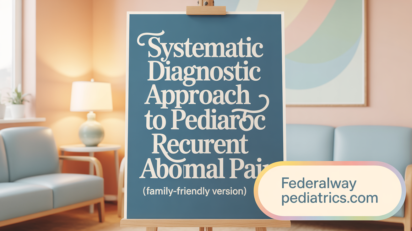 Systematic Diagnostic Approach to Pediatric Recurrent Abdominal Pain