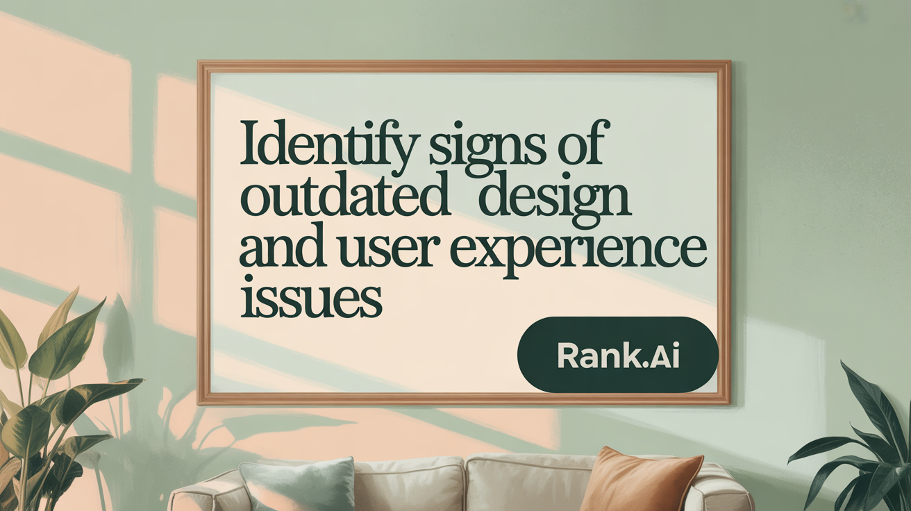 Identify Signs of Outdated Design and User Experience Issues