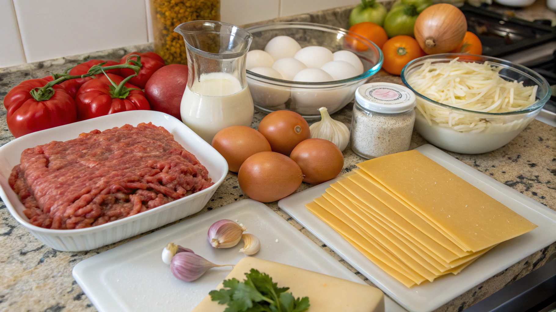 Pastitsio Ingredients