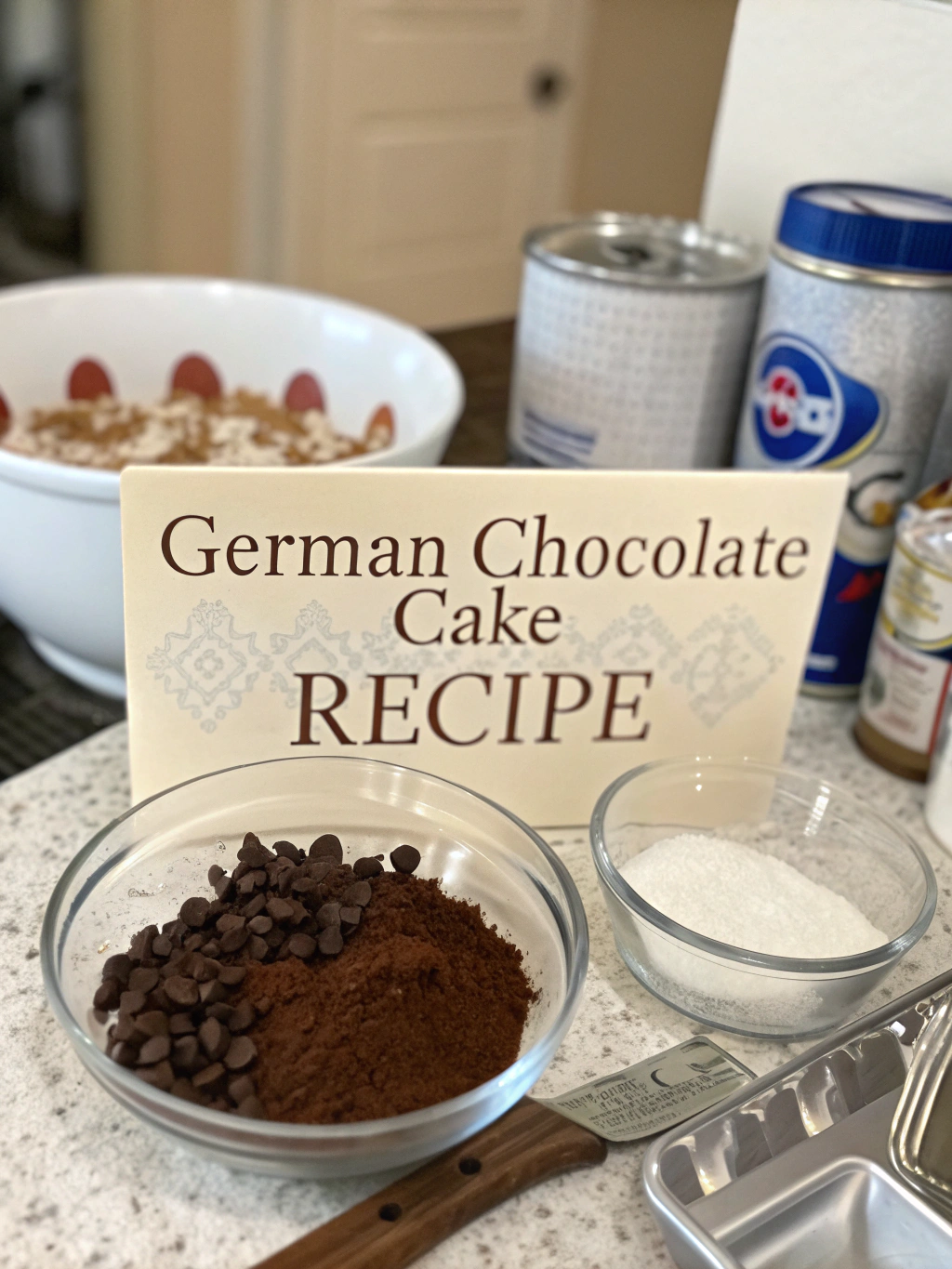 German Chocolate Cake Ingredients