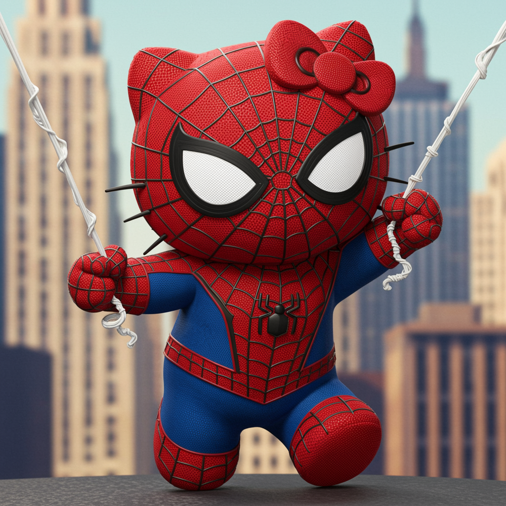 hello kitty spiderman pfp