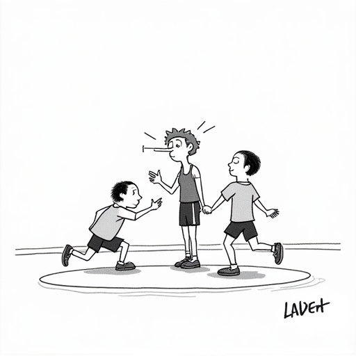 Caitlin Clark Injured in WNBA Game single-panel cartoon