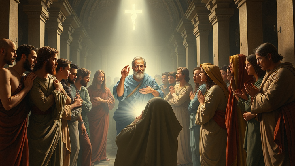 의료 인력 부족 위기를 은유적으로 묘사한 그림