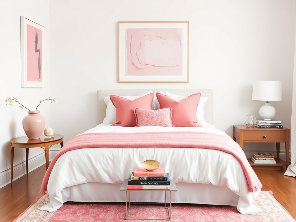 4. Incorporate Pink Through Art and Accessories
