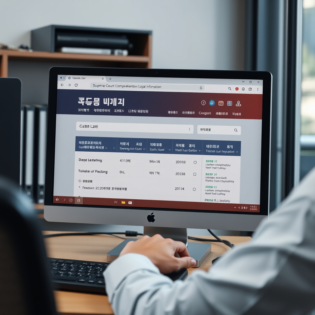 1. 대법원 종합법률정보의 접근과 기본 사용법: 쉽고 간편한 판례 검색 시스템
