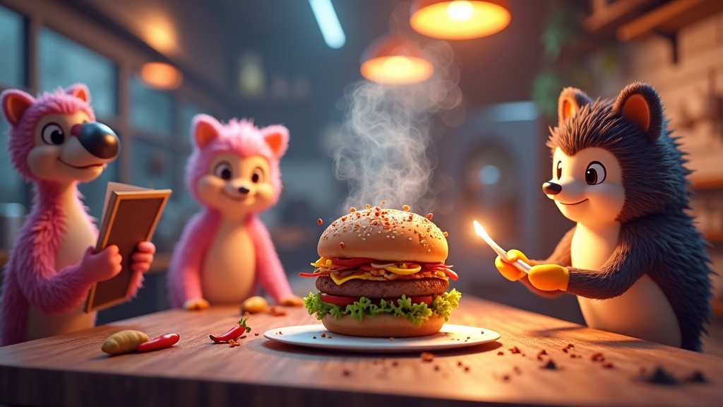 Chef conejo preparando un plato en nuestro análisis de Cooking Clash VR