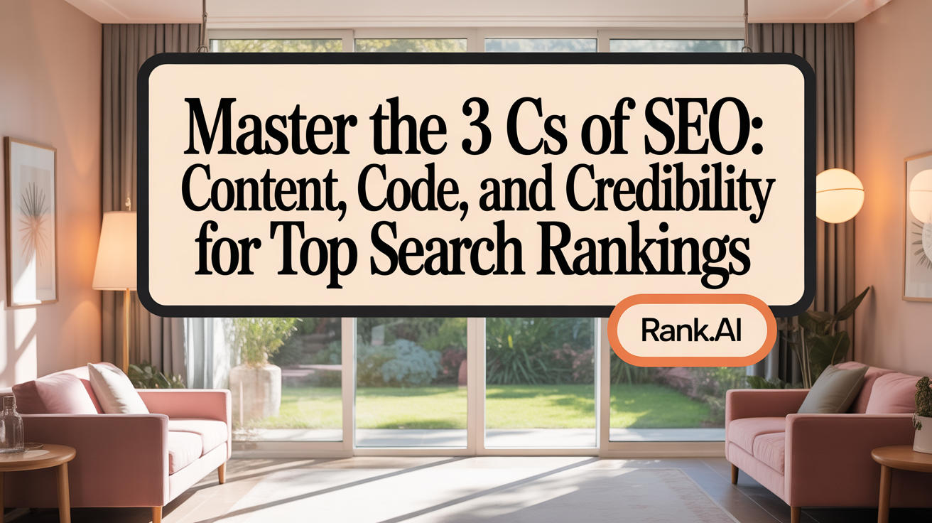 Master the 3 Cs of SEO: Content, Code, and Credibility for Top Search Rankings