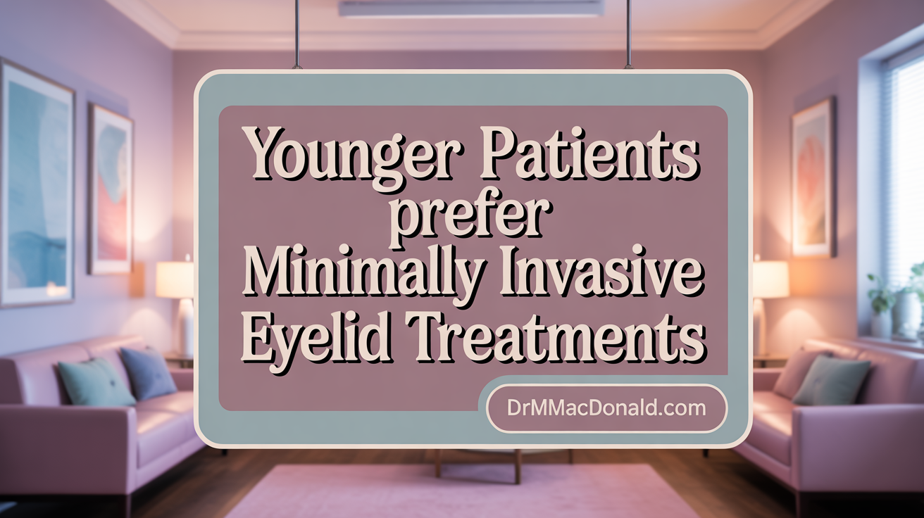 Younger Patients Prefer Minimally Invasive Eyelid Treatments