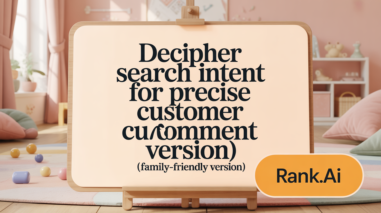 Decipher Search Intent for Precise Customer Engagement