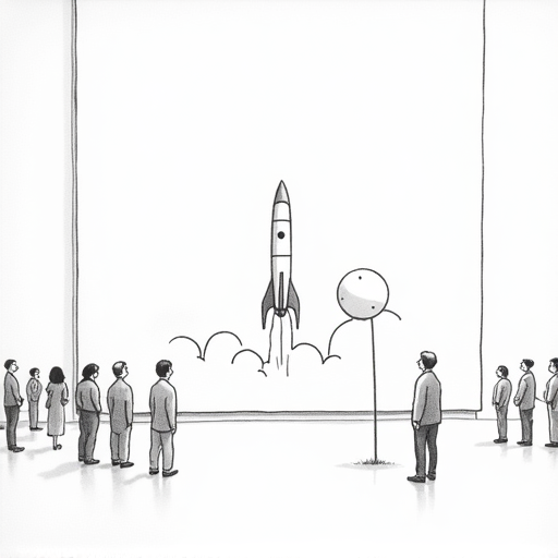 Blue Origin Advances New Glenn Rocket for Fall Launch single-panel cartoon