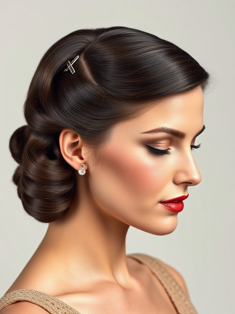 1920s Finger Waves Hairstyle