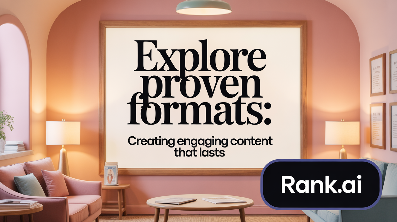 Explore Proven Formats: Creating Content That Lasts