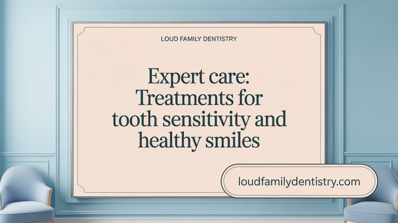 Expert Care: Treatments for Tooth Sensitivity