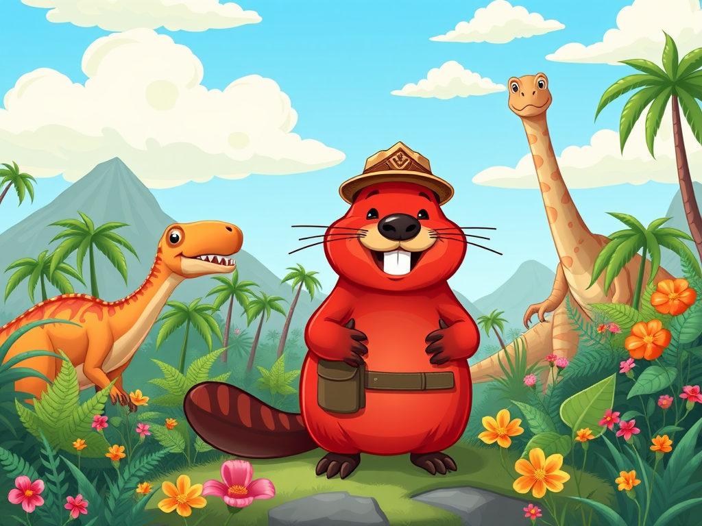 Tommy the Tomato Beaver's Dino Adventure