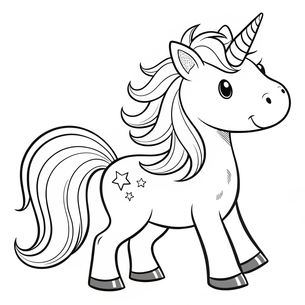 Unicorn coloring pages