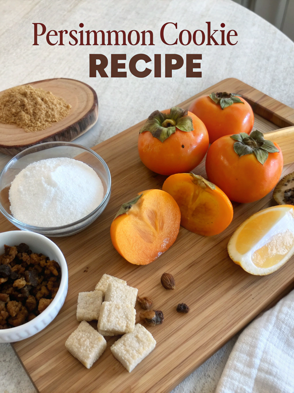 Ingredients for Persimmon Cookies