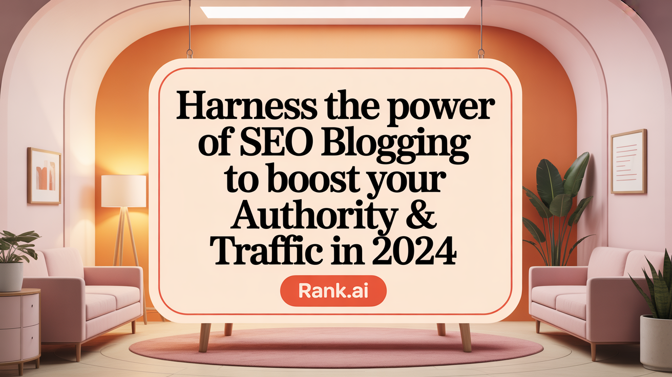 Harness the Power of SEO Blogging to Boost Your Authority &amp; Traffic in 2024