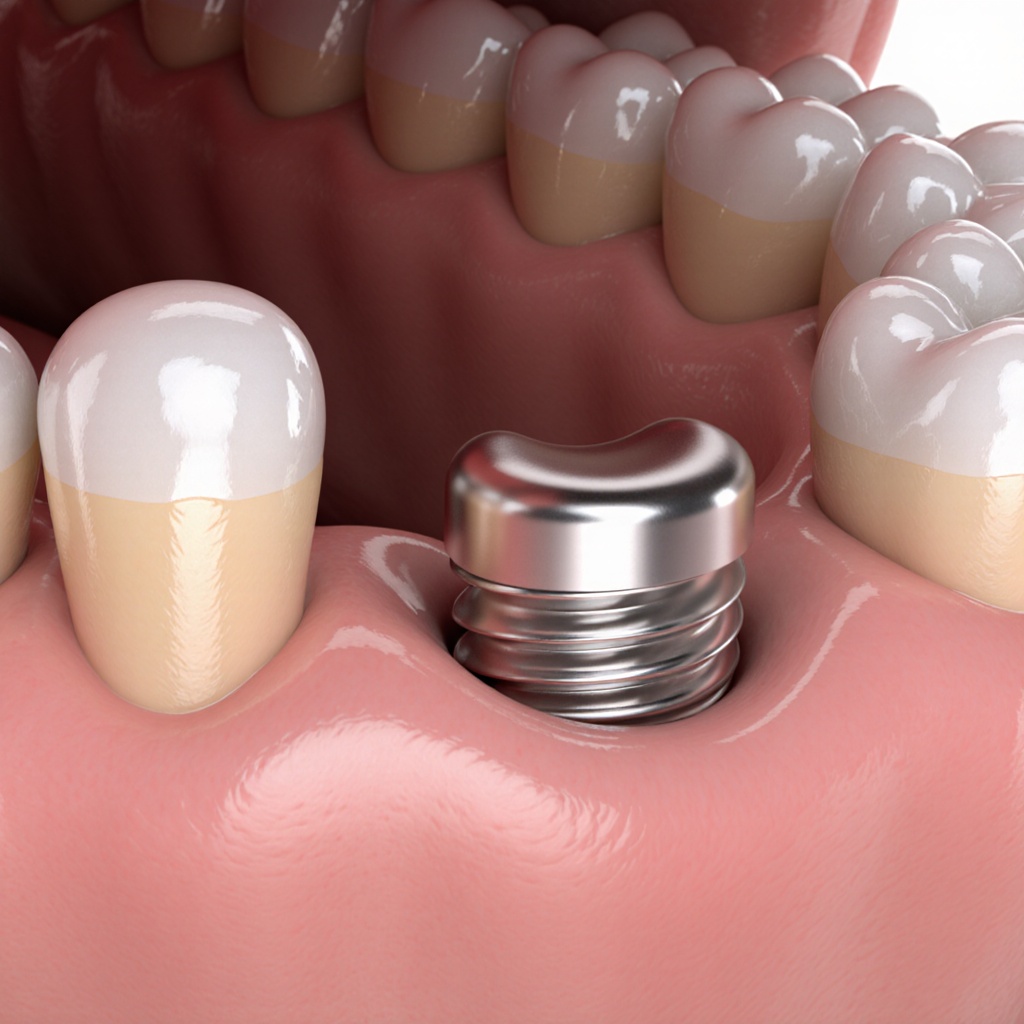 A video of an implant getting installed into a per