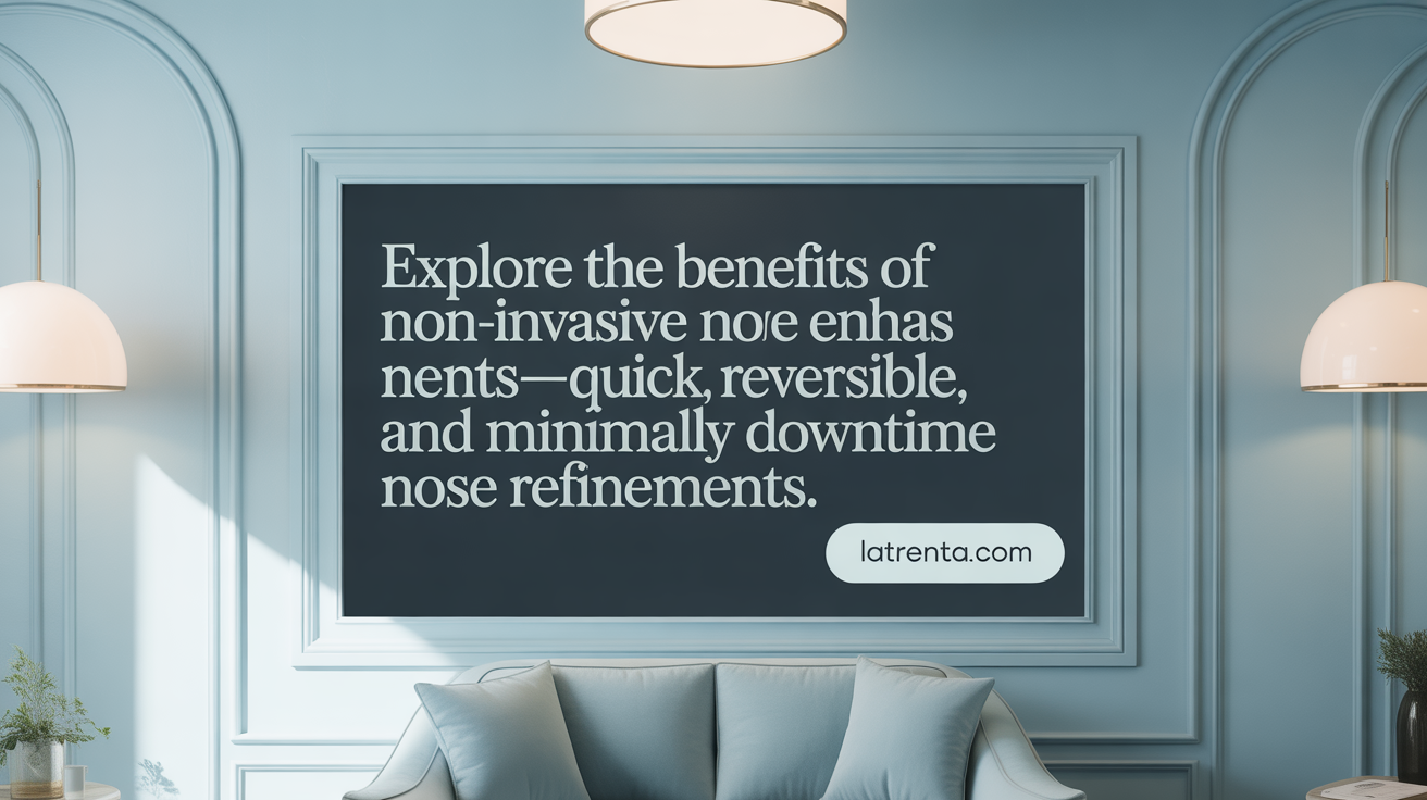 Explore the benefits of nonsurgical rhinoplasty—quick, reversible, and minimally downtime nose refinements.