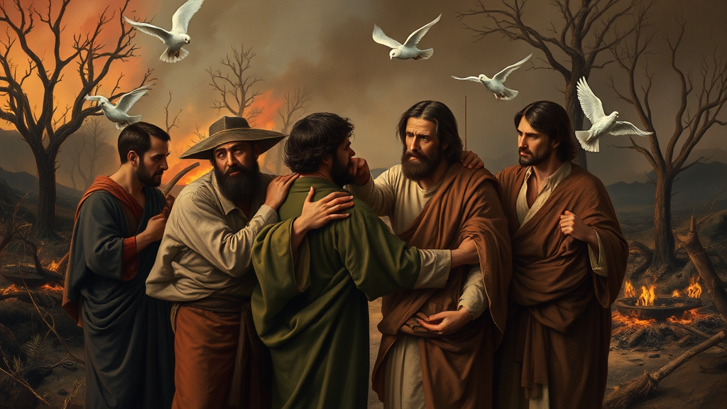 신앙과 공동체의 중요성을 묘사하는 풍경