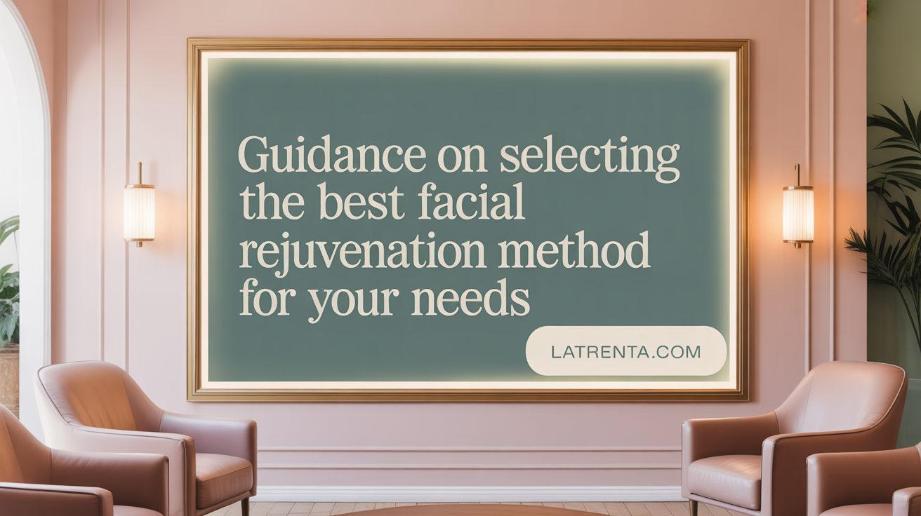 Guidance on Selecting the Best Facial Rejuvenation Method for Your Needs