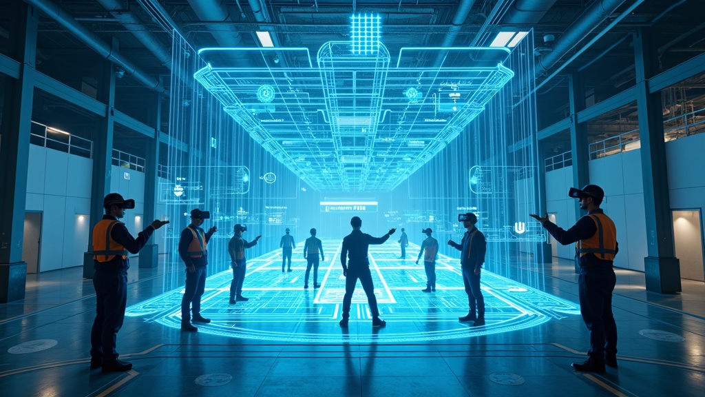 Asistente a un congreso probando una experiencia de Ludus Realidad Virtual PRL con gafas VR.