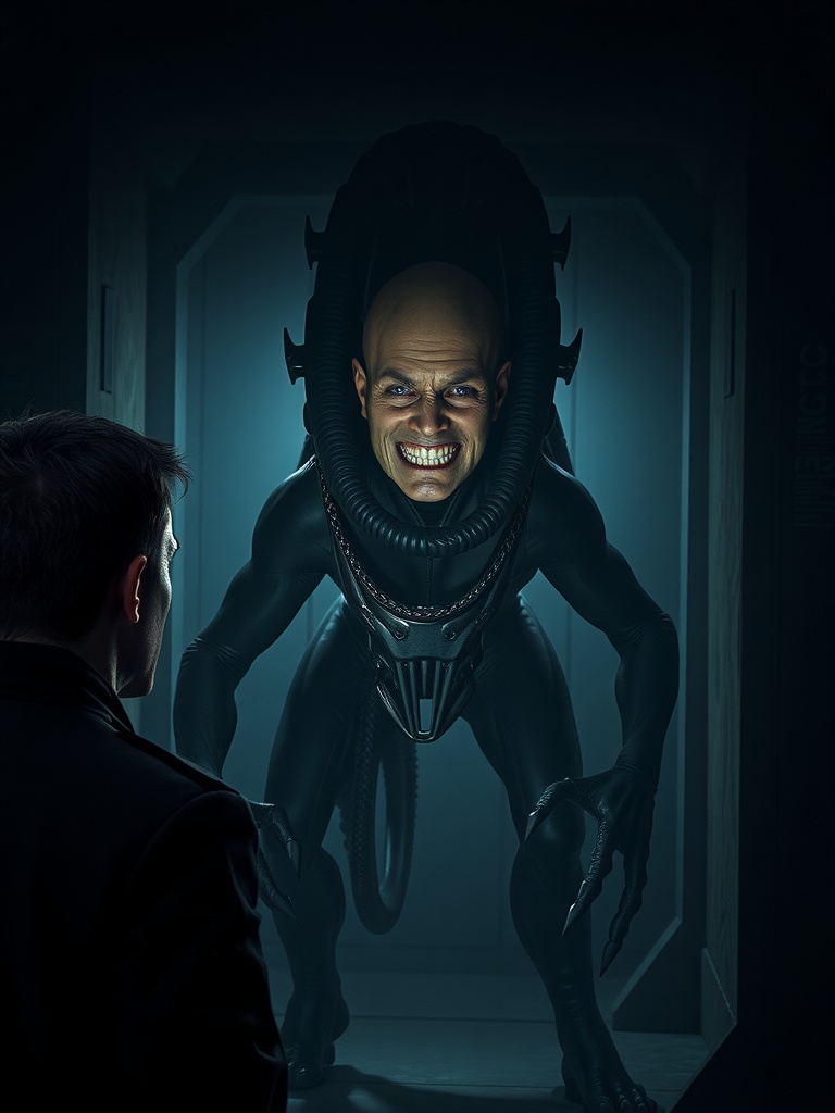 یک موجود بیگانه جدید و ترسناک از جهان Alien، طراحی شده برای برانگیختن ترس و رمز و راز عمیق، نه یک زنومورف. موجود باید در فضایی تاریک و محدود با یک شکل انسانی ناشناخته که آن را مشاهده می‌کند، باشد. سریال Alien: Earth