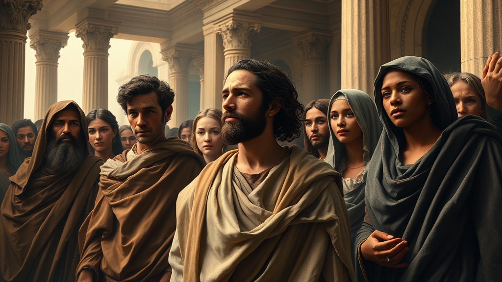 하나됨과 조화에 관한 상징적 장면