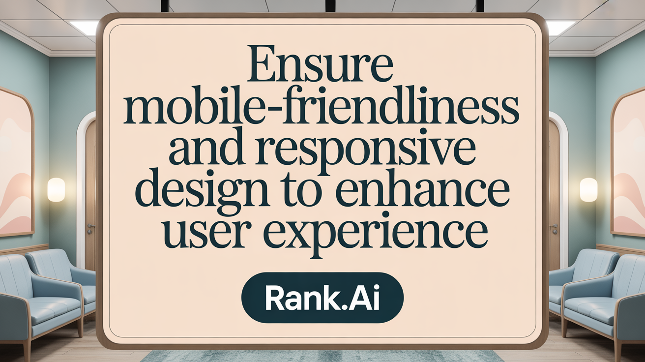 Ensure Mobile-Friendliness and Responsive Design to Enhance User Experience