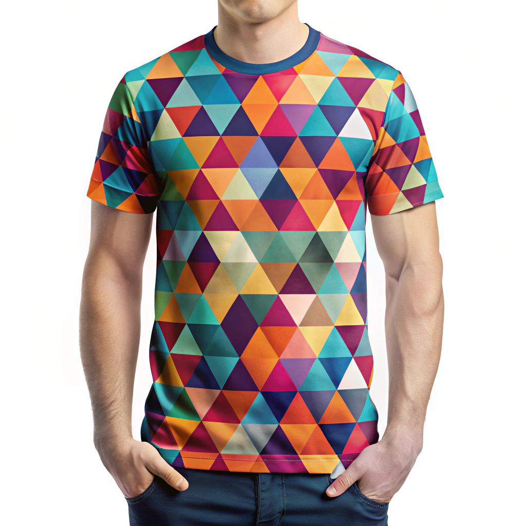 Stylish Abstract Geometric T-Shirt Design