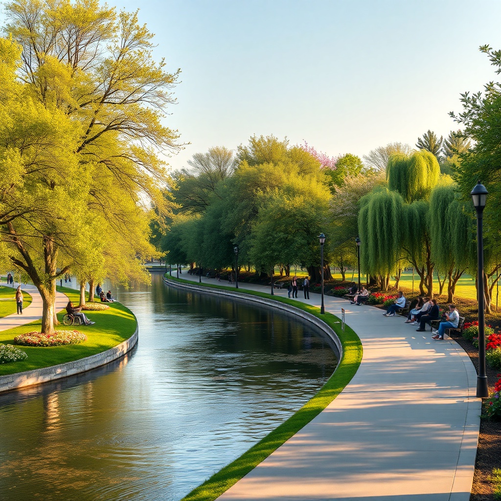 Serene Moments at Riverside Harmony Park