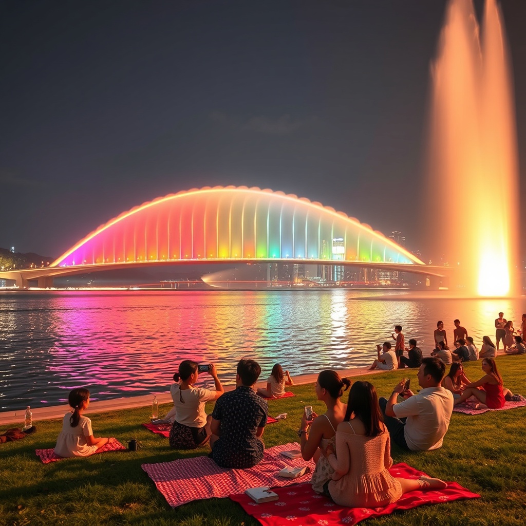 Hangang Park Banpo: Rainbow Fountain Romance