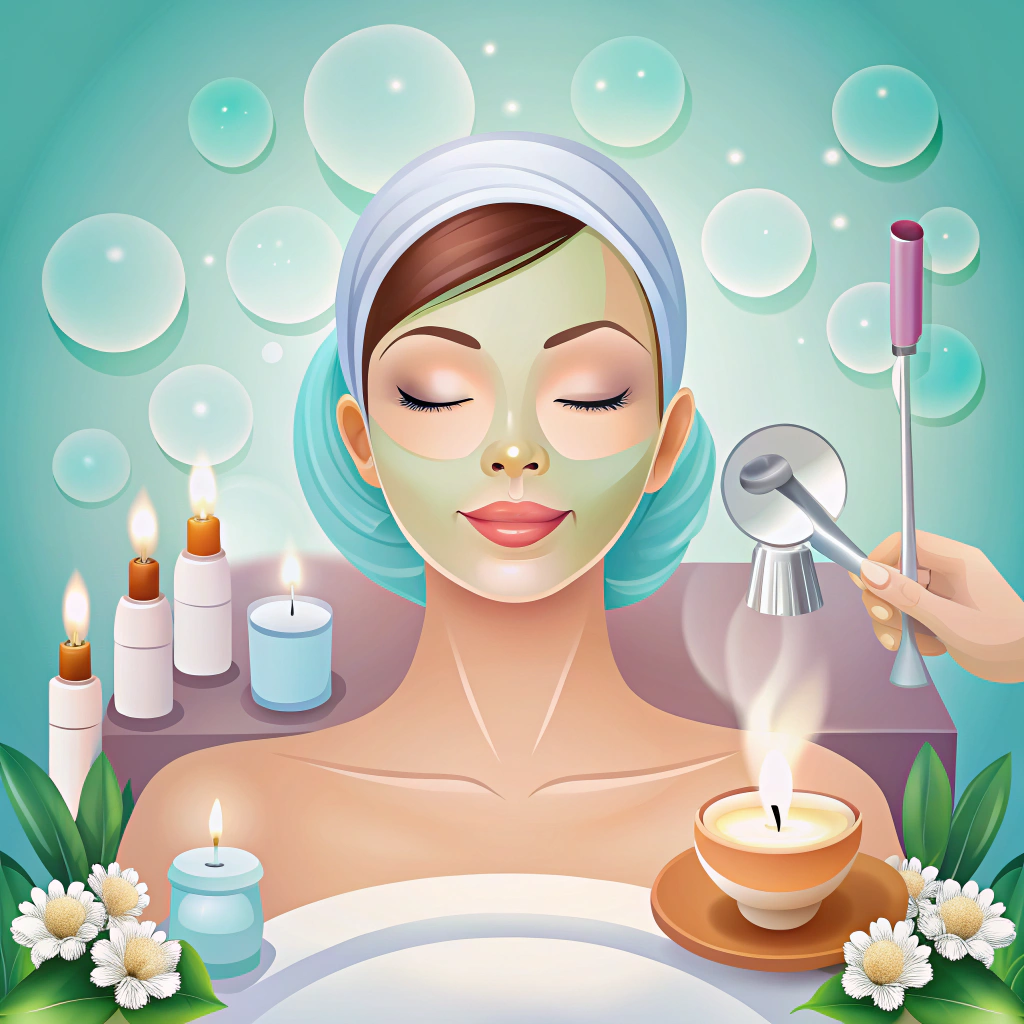 Relaxing Skin Cleansing Animation at the Spa