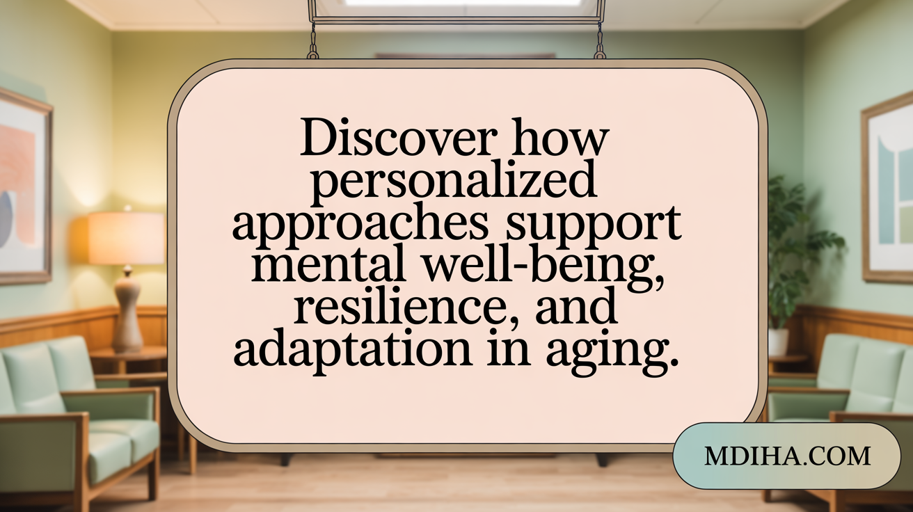Find out how personalized approaches bolster mental health, adaptability, and coping in aging.