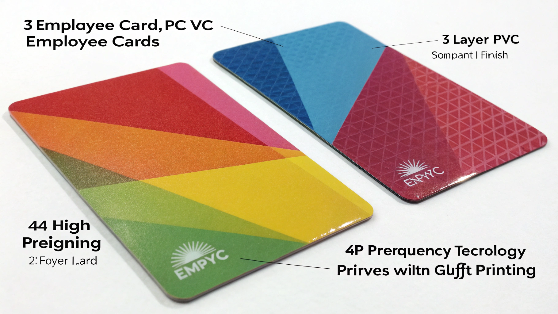 **Thẻ nhựa PVC 3 & 4 lớp** cho thẻ nhân viên