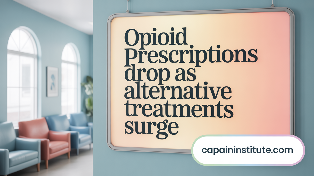 Opioid Prescriptions Drop as Non-Opioid Treatments Surge