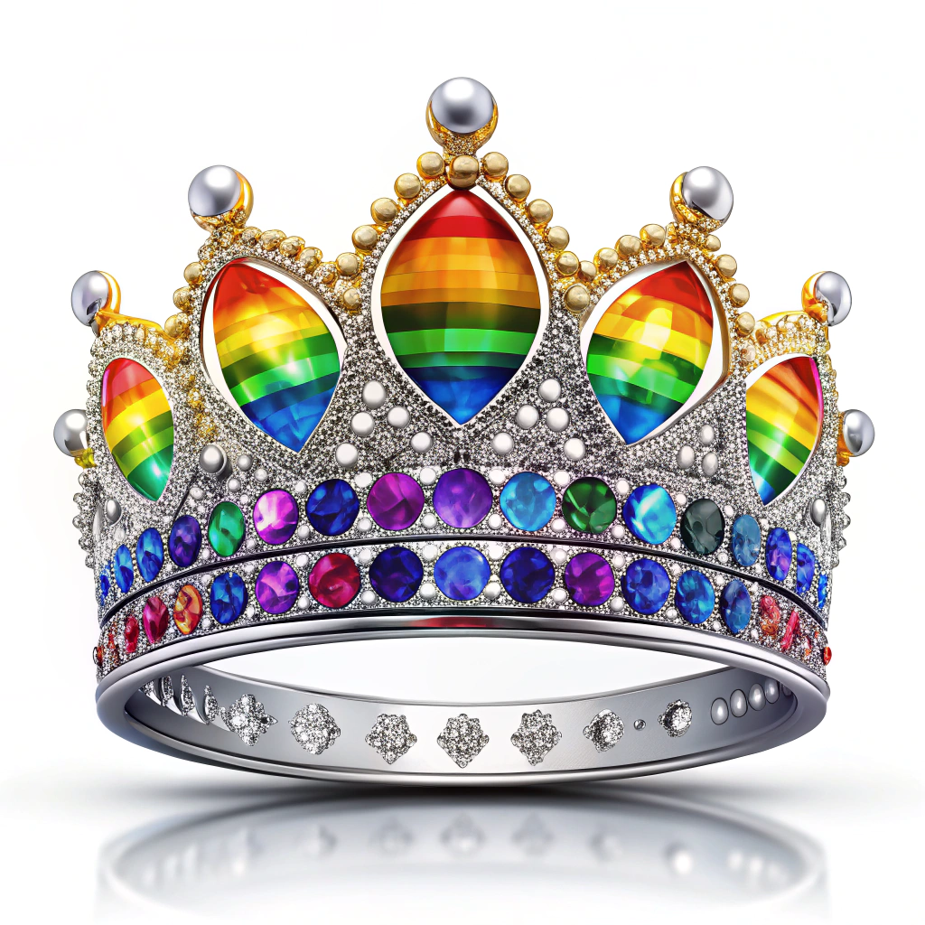 Elegant Rainbow Crown - LGBTQ+ Tiara