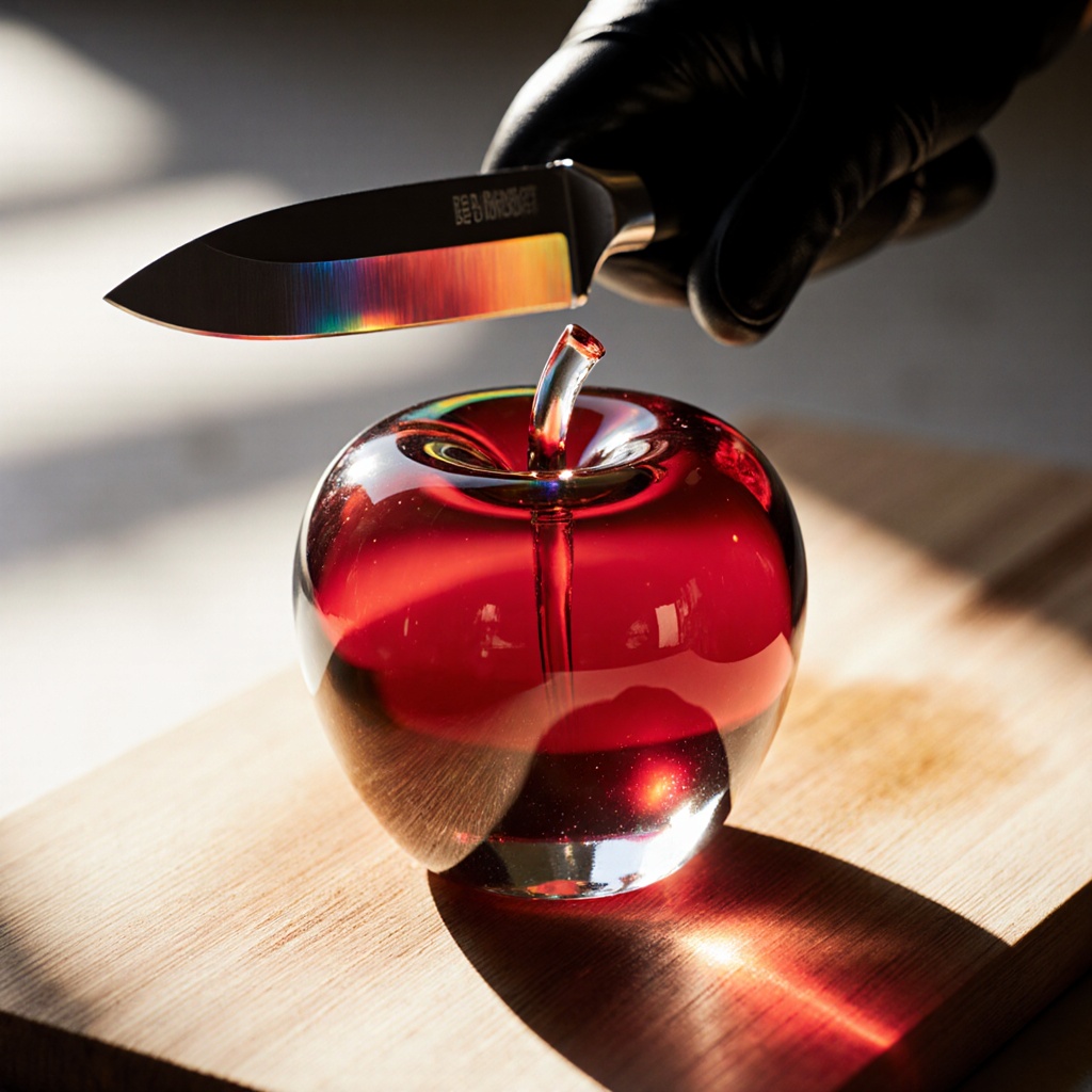 Shot in extreme macro perspective, a flawless, cry