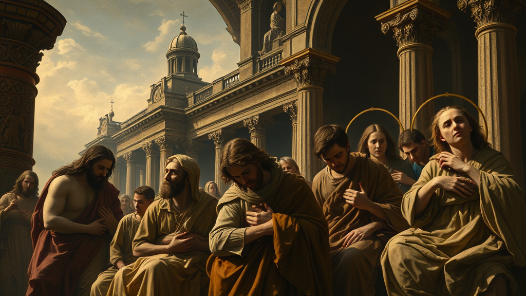 경제적 불확실성과 사회적 영향에 대해 깊이 고민하는 모습