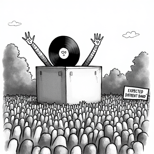 Jarvis Cocker Addresses Pulp's Glastonbury Performance single-panel cartoon