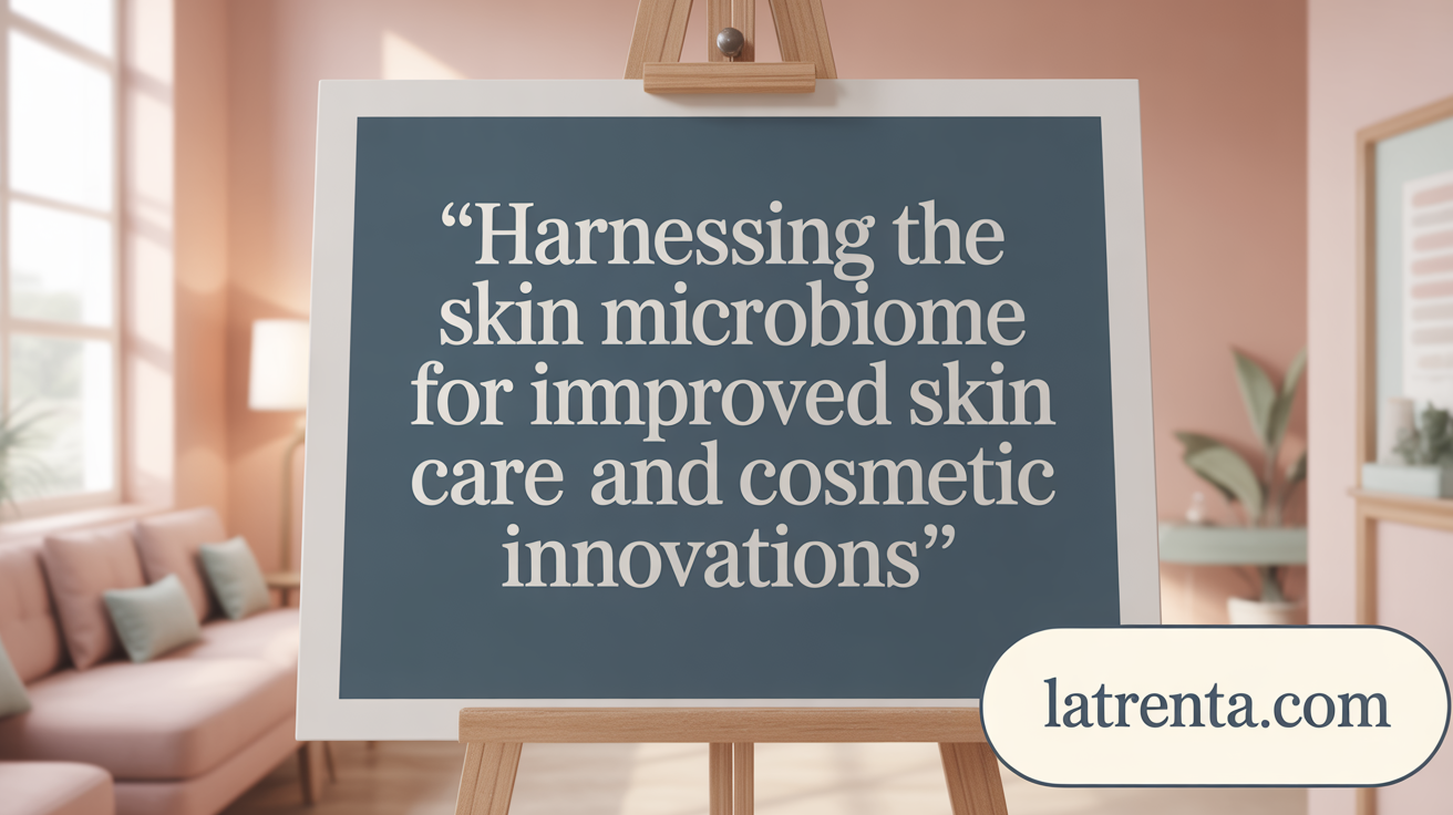 Harnessing the Skin Microbiome for Better Skin Health and Cosmetic Results