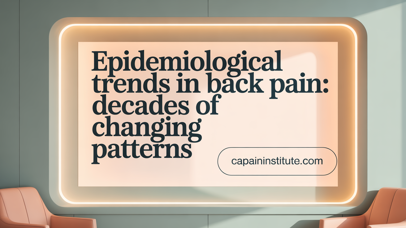 Epidemiological Trends in Back Pain: Decades of Changing Patterns