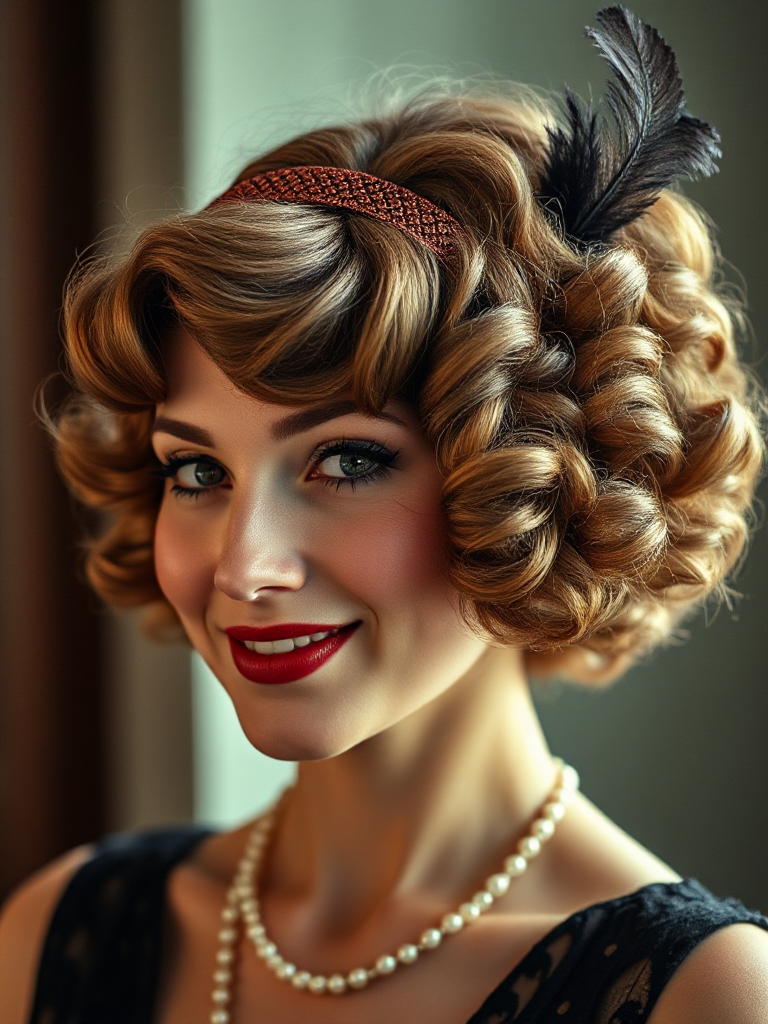 Flapper-Inspired Short Hair