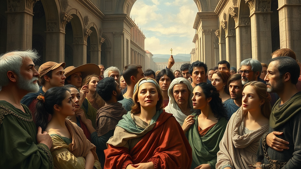 다양한 개개인들이 모임을 가지는 장면