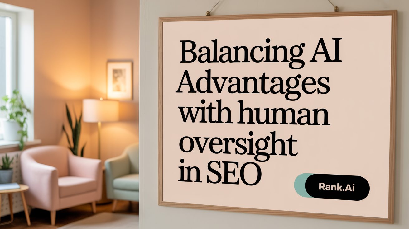 Balancing AI Advantages with Human Oversight in SEO