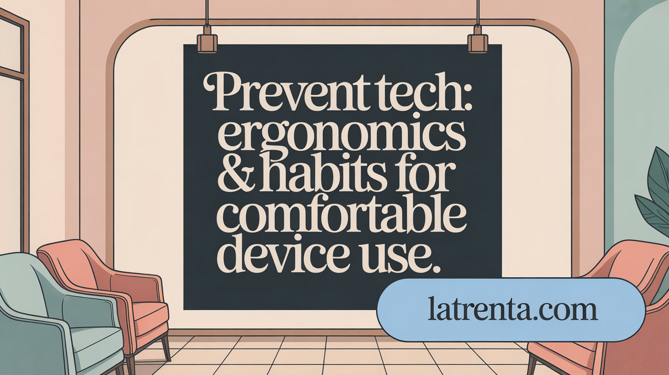 Prevent Tech Neck: Ergonomics & Habits