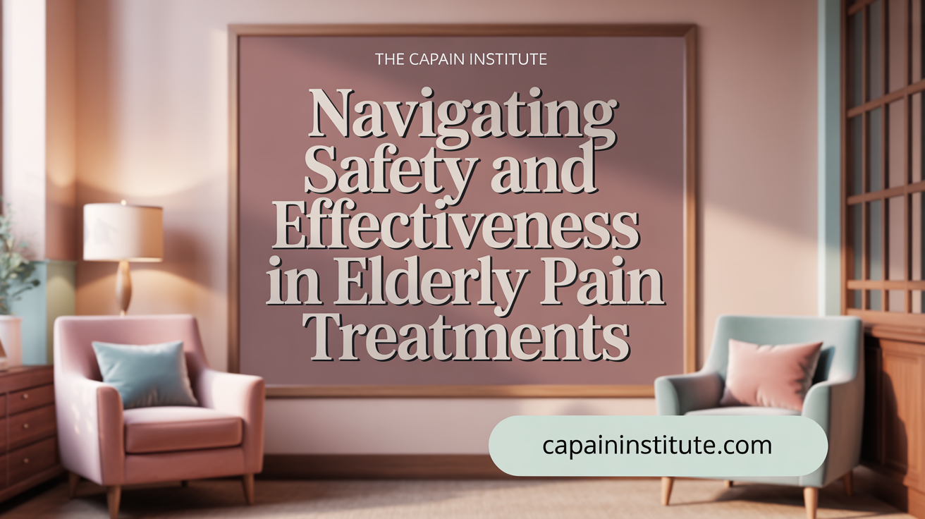Navigating Safety and Effectiveness in Elderly Pain Treatments
