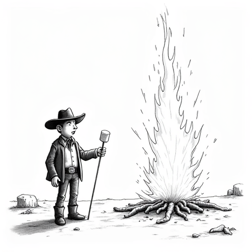 SpaceX Starship Rocket Explodes During Texas Test single-panel cartoon