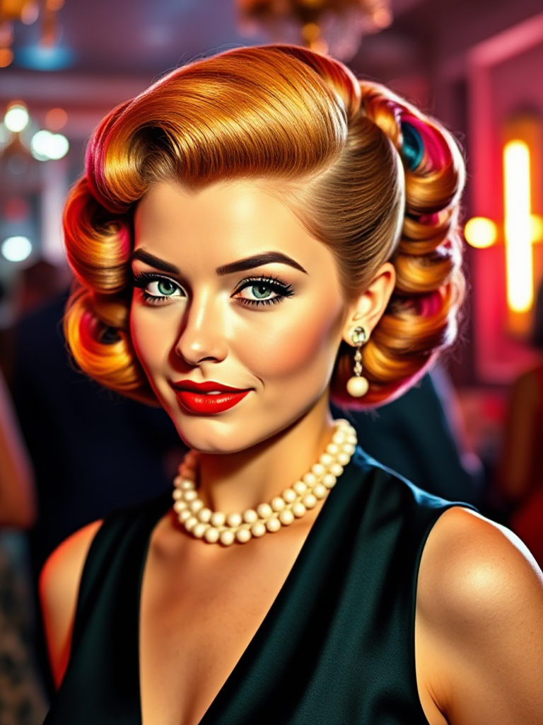 1940s Victory Rolls Hair