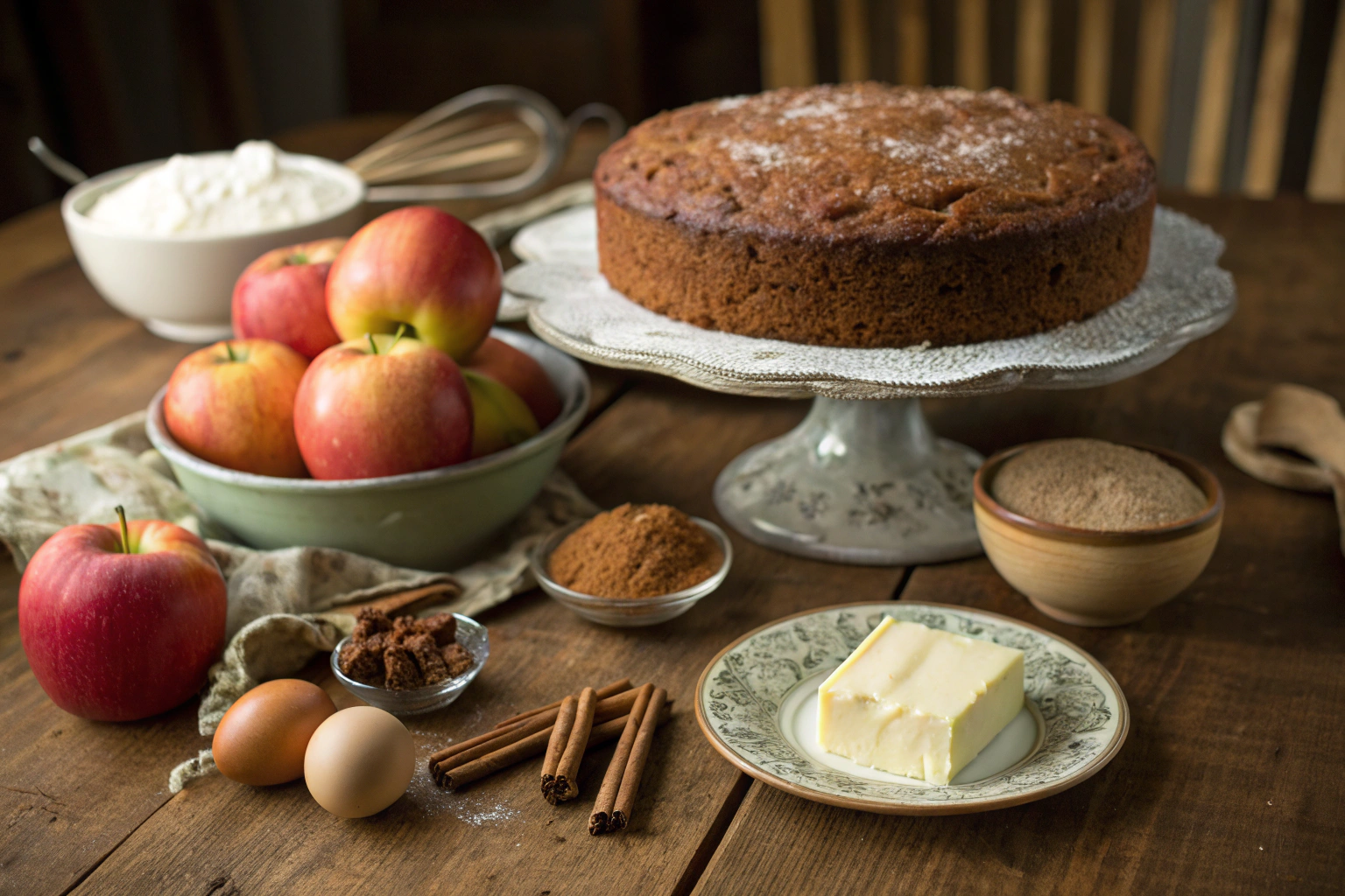 Old Fashioned Apple Spice Cake Ingredients
